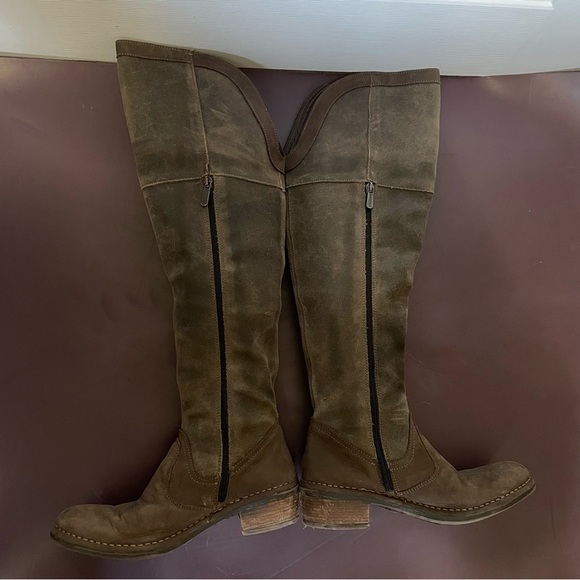Neosens Leather and Suede Over the Knee Boots 7 - Picture 5 of 10